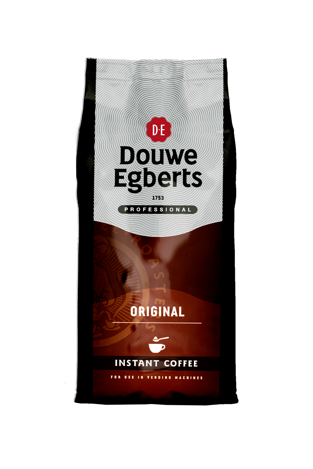 Douwe Egberts Original instant coffee 300g. For use through vending machines as a refill